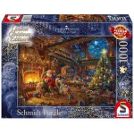 Puzzle le p�re no�l et ses lutins 1000 pcs bleu