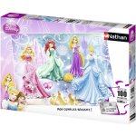 Puzzle princesses �tincelantes disney 100 pcs blanc