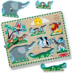 Puzzle sonore animaux du zoo vert