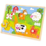 Puzzle sonore ferme musicale jaune