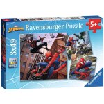 Puzzle spiderman en action 3x49 pcs bleu Puzzle spiderman en action 3x49 pcs bleu