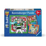 Puzzle toy story 5 en mission 3x49 pcs bleu