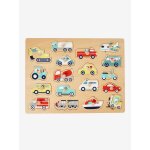 Puzzle des v�hicules en bois fsc� multicolore