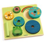 Puzzle vert, bleu, jaune
