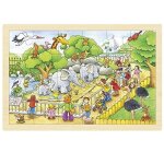 Puzzle une journ�e au zoo 24 pcs beige