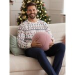 Pyjama 2 pices homme famille nol bleu nuit