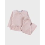 Pyjama 2 pièces en velours imprimé cerises rose Pyjama 2 pièces en velours imprimé cerises rose