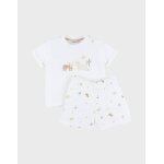 Pyjama b�b� coton imprim� blanc