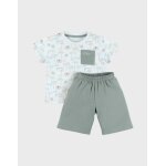 Pyjama b�b� coton imprim� vert