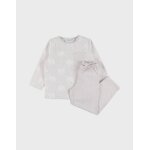 Pyjama b�b� coton jacquard gris