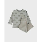 Pyjama b�b� coton jacquard vert