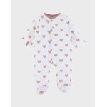 Pyjama b�b� coton pointelle rose