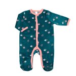 Pyjama bb fille - petites pommes vert