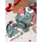 Pyjama bb mixte + bonnet joyeux lutin coffret cadeau nol vert sapin