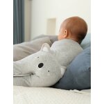 Pyjama bébé mixte velours animal personnalisable gris chiné Pyjama bébé mixte velours animal personnalisable gris chiné