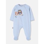 Pyjama b�b� molleton broderie hiboux gris