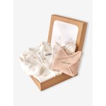 Pyjama bébé en velours + 2 bodies coffret cadeau naissance écru Pyjama bébé en velours + 2 bodies coffret cadeau naissance écru