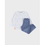 Pyjama b�b� velours imprim� bleu
