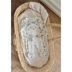 Pyjama b�b� en velours ouverture pont frimousse ecru
