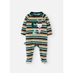 Pyjama bb en velours  rayures multicolore
