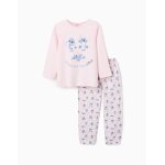 Pyjama qui brille dans le noir avec stitch rose clair