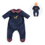 Pyjama corolle en ftes pour poupon 30 cm bleu