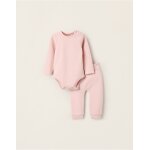 Pyjama ctel de body et pantalon rose clair