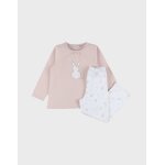 Pyjama coton fantaisie beige