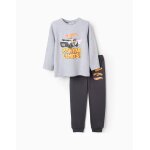 Pyjama en coton imprim hot wheels gris