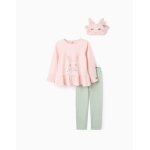 Pyjama en coton avec masque de lapin rose clair Pyjama en coton avec masque de lapin rose clair