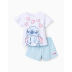 Pyjama en coton À volants lilo et stitch blanc Pyjama en coton À volants lilo et stitch blanc