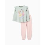 Pyjama en coton avec volants princesses vert clair Pyjama en coton avec volants princesses vert clair