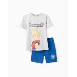 Pyjama court dragon ball z gris clair
