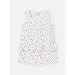 Pyjama court avec imprim gomtrique multicolore