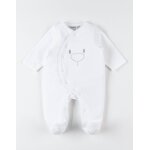 Pyjama dors - bien en velours blanc