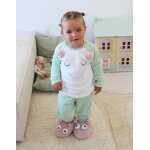 Pyjama doux, joyeux, confortable vert clair