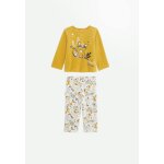 Pyjama enfant 2 pi�ces en velours petit loup ocre