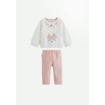 Pyjama fille 2 pi�ces en polaire cl�o rose