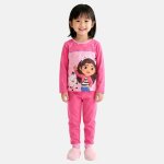 Pyjama fille imprim� manches longues pantalon gabby rose