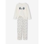 Pyjama fille jersey unitaire print place + all of print cru