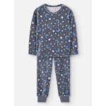 Pyjama fille velours toiles lunes multicolore