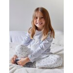 Pyjama fille velours lapin bleu ciel Pyjama fille velours lapin bleu ciel