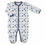 Pyjama floral pour b�b� blanco