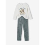 Pyjama gar�on disney le roi lion en velours blanc / vert gris�