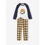 Pyjama garçon flanelle ours ocre Pyjama garçon flanelle ours ocre