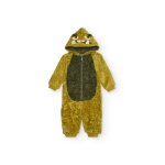 Pyjama pour garon en polaire avec capuche monstre vert