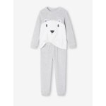 Pyjama garon velours ours gris chin