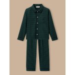 Pyjama grand - p�re carreaux gar�on carreaux bleu / vert