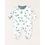 Pyjama imprim�s dinosaures en velours blanc
