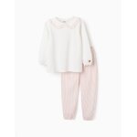 Pyjama en jersey de coton À rayures blanc Pyjama en jersey de coton À rayures blanc